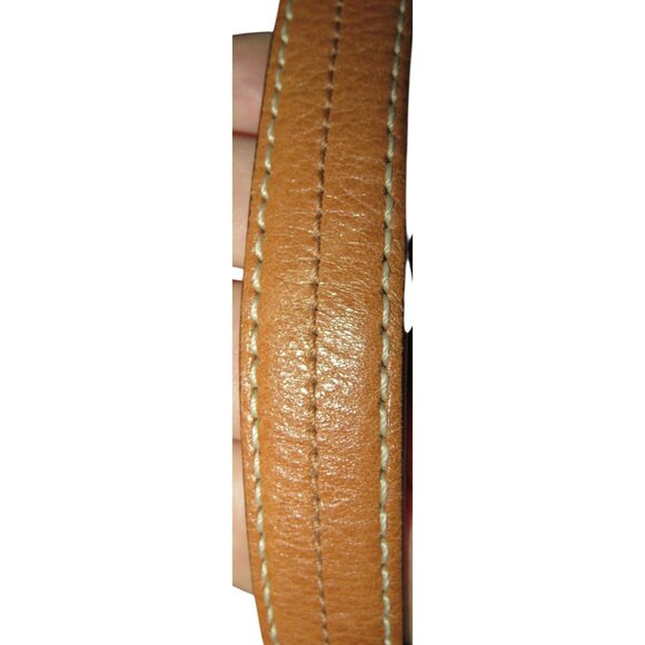 Coach 2007 Hamptons Cream & Tan Leather Demi Bag Baguette - Picture 9 of 13